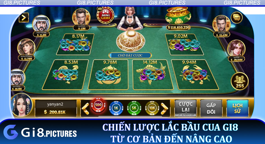 Chiến lược lắc Bầu Cua Gi8 từ cơ bản đến nâng cao