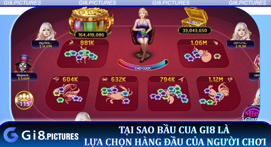 Tại sao Bầu Cua Gi8 là lựa chọn hàng đầu của người chơi